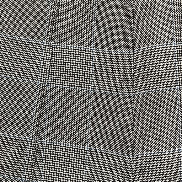 Nine West Black/Grey/White Plaid Trumpet A-Line Skirt Size 4 - Picture 5 of 11